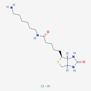1H-Thieno[3,4-d]imidazole-4-pentanamide, N-(6-aminohexyl)hexahydro-2-oxo-, hydrochloride (1:1), (3aS,4S,6aR)- - (263162-48-7)