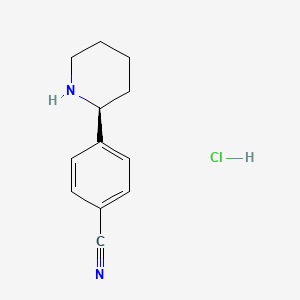 (S)-4-(Piperidin-2-yl)benzonitrile hydrochloride - (2639624-17-0)
