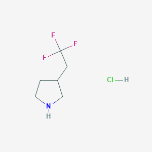 (3S)-3-(2,2,2-trifluoroethyl)pyrrolidine;hydrochloride - (2639960-45-3)
