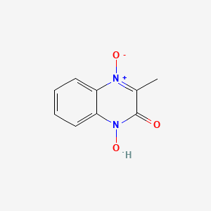 1-hydroxy-3-methyl-4-oxy-1H-quinoxalin-2-one - (26438-48-2)