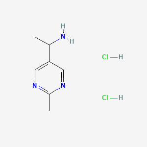 1-(2-Methylpyrimidin-5-yl)ethan-1-amine dihydrochloride - (2665660-59-1)