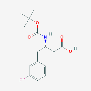 (3S)-3-[(tert-Butoxycarbonyl)amino]-4-(3-fluorophenyl)butanoic acid - (270596-51-5)