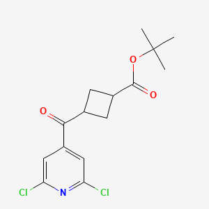 tert-butyltrans-3-(2,6-dichloropyridine-4-carbonyl)cyclobutanecarboxylate - (2708283-76-3)
