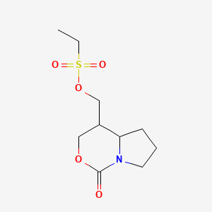 (1-oxo-3,4,4a,5,6,7-hexahydropyrrolo[1,2-c][1,3]oxazin-4-yl)methyl ethanesulfonate - (2725790-87-2)