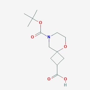 cis-8-tert-butoxycarbonyl-5-oxa-8-azaspiro[3.5]nonane-2-carboxylic acid - (2725791-29-5)