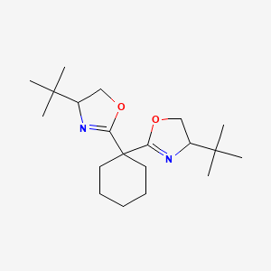 (4R,4'R)-2,2'-(Cyclohexane-1,1-diyl)bis(4-(tert-butyl)-4,5-dihydrooxazole) - (2757082-26-9)