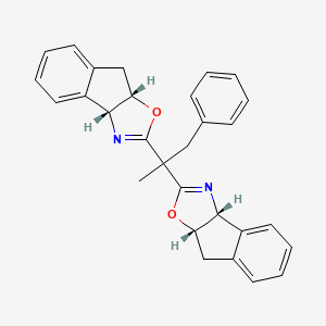 (3AR,3a'R,8aS,8a'S)-2,2'-(1-phenylpropane-2,2-diyl)bis(8,8a-dihydro-3aH-indeno[1,2-d]oxazole) - (2757082-37-2)