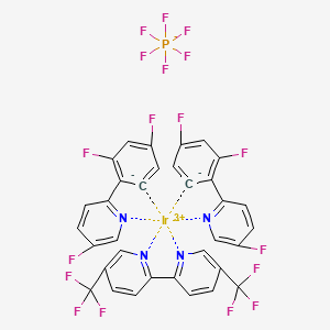 [5,5'-Bis-trifluoromethyl]bis[3,5-difluoro-2-(5-fluoro-2-pyridinyl)phenyl]iridium(III) hexafluorophosphate - (2757085-17-7)