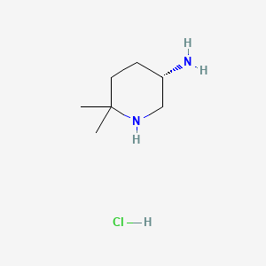 (S)-6,6-Dimethylpiperidin-3-amine hydrochloride - (2765677-68-5)