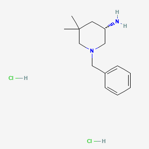 (3S)-1-benzyl-5,5-dimethyl-piperidin-3-amine;dihydrochloride - (2806869-45-2)