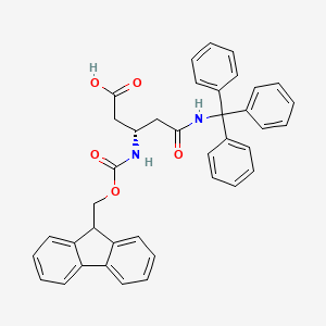 (3S)-3-[[(9H-Fluoren-9-ylmethoxy)carbonyl]amino]-5-oxo-5-[(triphenylmethyl)amino]pentanoic acid - (283160-20-3)