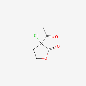 3-acetyl-3-chlorodihydrofuran-2(3H)-one - (2986-00-7)