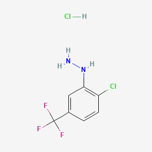 1-[2-CHLORO-5-(TRIFLUOROMETHYL)PHENYL]HYDRAZINE HYDROCHLORIDE - (299163-40-9)