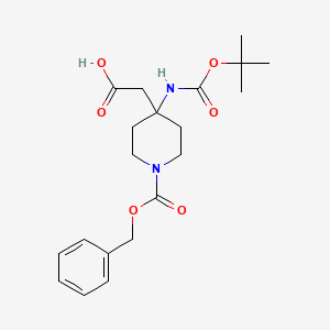 1-Cbz-4-(Boc-amino)-4-piperidineacetic acid - (303037-51-6)