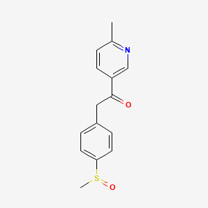 1-(6-Methylpyridin-3-yl)-2-(4-(methylsulfinyl)phenyl)ethanone (Etoricoxib Impurity) - (307531-95-9)