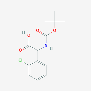 TERT-BUTOXYCARBONYLAMINO-(2-CHLORO-PHENYL)-ACETIC ACID - (313490-25-4)
