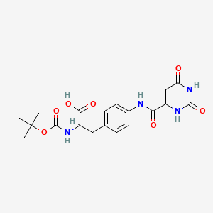 (S)-2-((tert-butoxycarbonyl)amino)-3-(4-((S)-2,6-dioxohexahydropyrimidine-4-carboxamido)phenyl)propanoic acid - (324017-29-0)