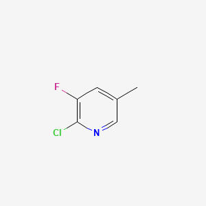 2-Chloro-3-fluoro-5-methylpyridine - (34552-15-3)