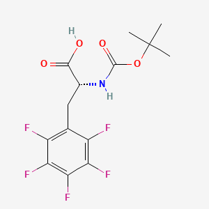 (S)-2-((tert-Butoxycarbonyl)amino)-3-(perfluorophenyl)propanoic acid - (34702-60-8)
