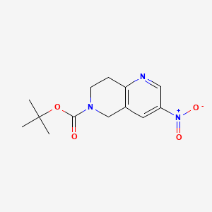 tert-Butyl 3-nitro-7,8-dihydro-1,6-naphthyridine-6(5H)-carboxylate - (355818-98-3)