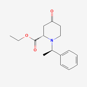 (S)-ethyl 4-oxo-1-((R)-1-phenylethyl)piperidine-2-carboxylate - (357154-19-9)