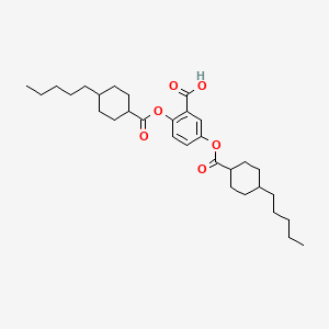2,5-Bis[[(trans-4-pentylcyclohexyl)carbonyl]oxy]benzoic acid - (360053-41-4)