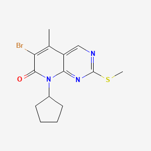 6-BROMO-8-CYCLOPENTYL-5-METHYL-2-METHYLSULFANYL-8H-PYRIDO[2,3-D]PYRIMIDIN-7-ONE - (362656-25-5)
