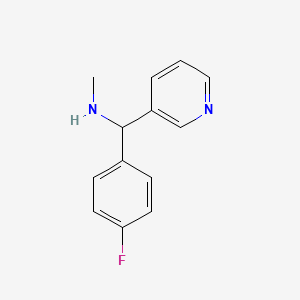 [(4-fluorophenyl)(pyridin-3-yl)methyl](methyl)amine - (381236-90-4)