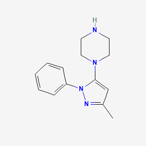 1-(3-Methyl-1-phenyl-5-pyrazolyl)piperazine - (401566-79-8)