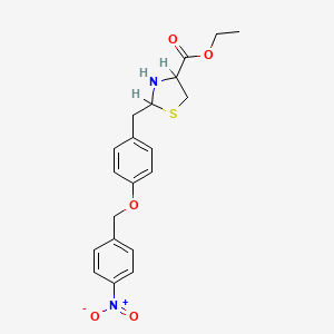 2-[[4-[(4-NITROPHENYL)METHOXY]PHENYL]METHYL]-4-THIAZOLIDINECARBOXYLIC ACID ETHYL ESTER - (415697-08-4)