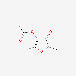 2,5-Dimethyl-4-oxo-4,5-dihydrofuran-3-yl acetate - (4166-20-5)