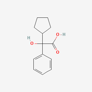 2-Cyclopentyl-2-hydroxy-2-phenylacetic acid - (427-49-6)