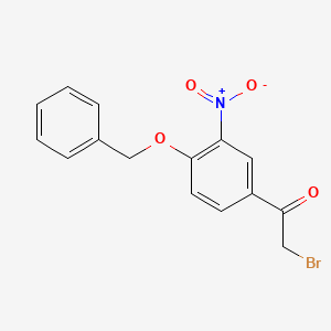 1-(4-(Benzyloxy)-3-nitrophenyl)-2-bromoethanone - (43229-01-2)