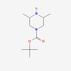 1-Piperazinecarboxylic acid, 3,5-diMethyl-, 1,1-diMethylethyl ester, (3R,5R)- - (438049-91-3)