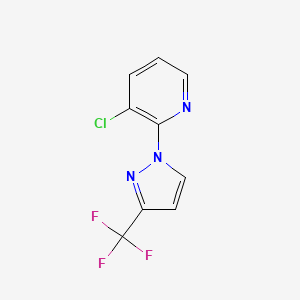 3-chloro-2-(3-(trifluoromethyl)-1H-pyrazol-1-yl)pyridine - (438450-38-5)