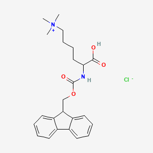 [5-carboxy-5-(9H-fluoren-9-ylmethoxycarbonylamino)pentyl]-trimethylazanium;chloride - (439081-01-3)
