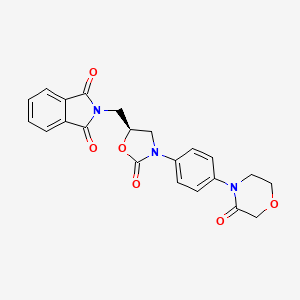 2-[[(5S)-2-Oxo-3-[4-(3-oxo-4-morpholinyl)phenyl]-5-oxazolidinyl]methyl]-1H-isoindole-1,3(2H)-dione - (446292-08-6)