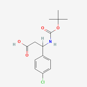 (R)-3-((tert-Butoxycarbonyl)amino)-3-(4-chlorophenyl)propanoic acid - (479064-93-2)