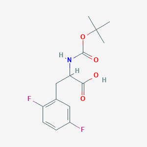 2-((tert-butoxycarbonyl)amino)-3-(2,5-difluorophenyl)propanoic acid - (486460-02-0)