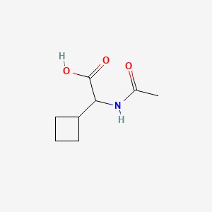 (R)-2-Acetamido-2-cyclobutylacetic acid - (49607-09-2)