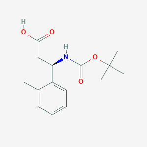 (3S)-3-[(TERT-BUTOXY)CARBONYLAMINO]-3-(2-METHYLPHENYL)PROPANOIC ACID - (499995-74-3)