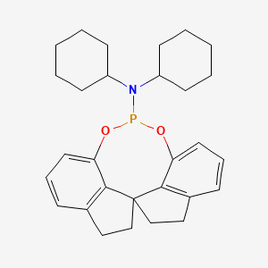 (11aR)-N,N-Dicyclohexyl-4,5,6,7-tetrahydrodiindeno[7,1-de:1',7'-fg][1,3,2]dioxaphosphocin-12-amine - (500997-68-2)