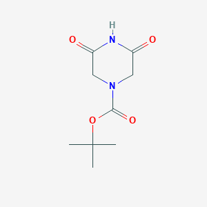 1-Piperazinecarboxylic acid, 3,5-dioxo-, 1,1-dimethylethyl ester - (501127-89-5)