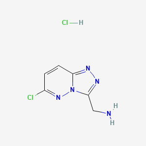[(6-chloro[1,2,4]triazolo[4,3-b]pyridazin-3-yl)methyl]amine hydrochloride - (518050-85-6)