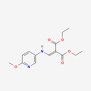 2-[(6-METHOXYPYRIDIN-3-YLAMINO)METHYLENE]MALONIC ACID DIETHYL ESTER - (53241-90-0)