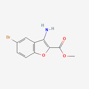 2-Benzofurancarboxylic acid, 3-aMino-5-broMo-, Methyl ester - (54802-09-4)