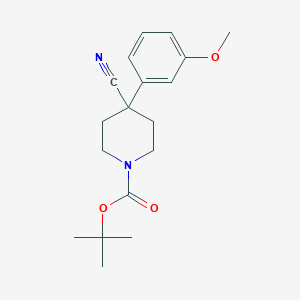 1-BOC-4-CYANO-4-(3-METHOXYPHENYL)-PIPERIDINE - (553631-35-9)