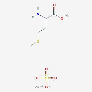 Zincate(1-), (L-methioninato-N,O,S)[sulfato(2)-O]-, hydrogen, (T-4)- - (56329-42-1)