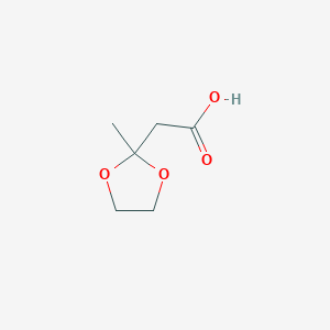 2-(2-Methyl-1.3-dioxolan-2-yl)acetic acid - (5735-97-7)