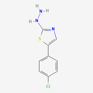 [5-(4-Chloro-phenyl)-thiazol-2-yl]-hydrazine - (575838-87-8)
